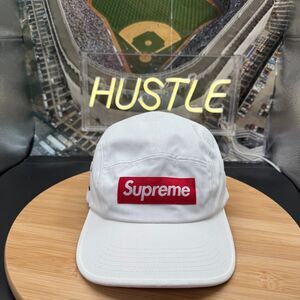 Supreme Coated Cordura Camp Cap White (SS22)